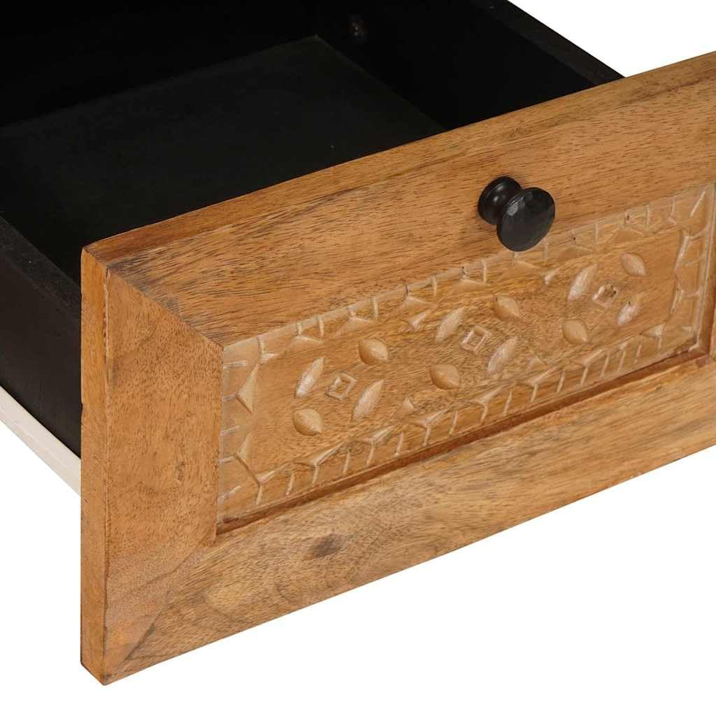 Mueble bajo para TV, color marrón claro, madera 70 x 33 x 46 cm | Estantería flotante para ahorrar espacio para sala de estar y dormitorio, con amplio cajón y estantes.