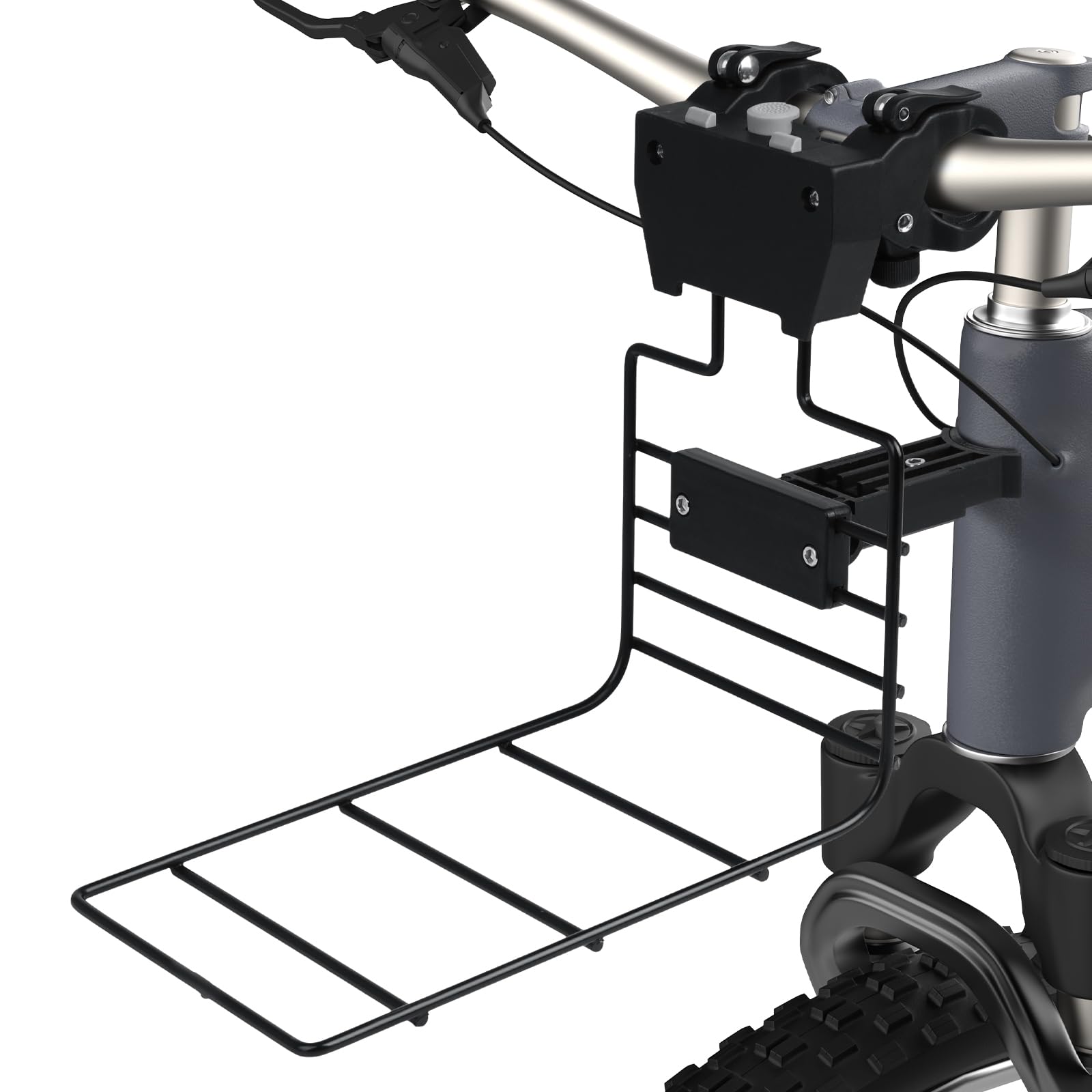 Support en forme de L Φ55 mm, accessoire de vélo pour animaux de compagnie, matériau POM et métal, capacité de charge maximale 10 kg