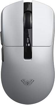 Aula SC590 Pro PAW3311 Sens r 20000 DPI 1000Hz Kablolu ve Kablosuz Gaming Oyuncu Mouse Beyaz