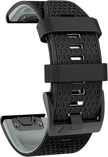 Miniatura 8 de Compatible con Garmin Fenix 7 Band, correa de silicona deportiva de 0.866 pulgadas de fácil ajuste para reloj inteligente Fenix 5Fenix 5 PlusFenix