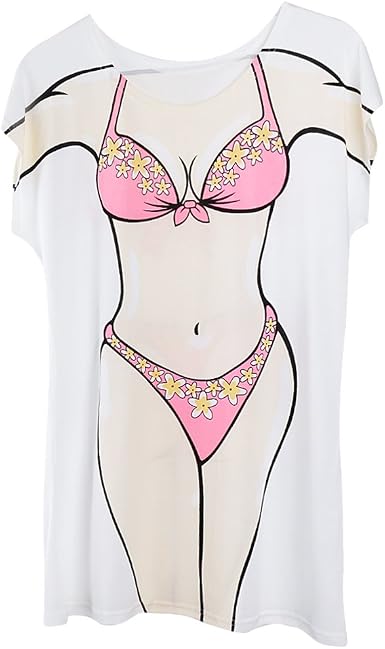 Funny Women Summer Beach Bikini Cover 