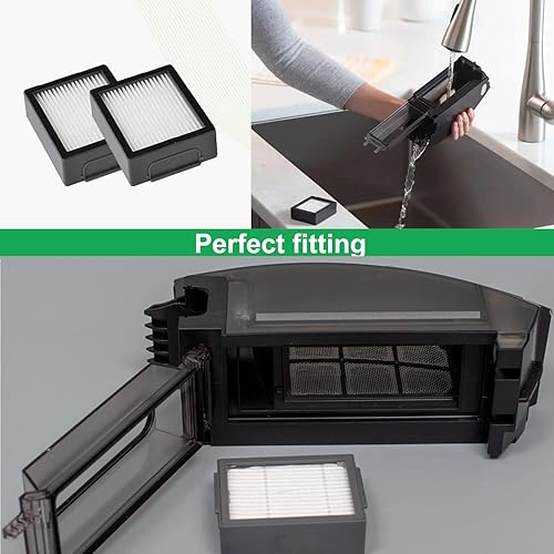 Vista 9 de Fuyoda - Paquete de 6 filtros verticales de repuesto compatibles con irobot Roomba E&I Series E5 (5150) E6 (6198) i3 (3150) i3+(3550) i4 (4150) i4+