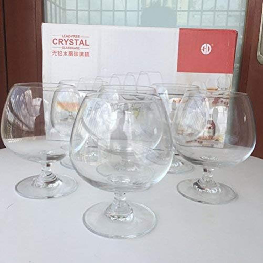 GAOGAO 2 pieces 22 Oz Volume Lead-free Brandy Glasses Cognac Glass 625ml Super Big Size Snifters