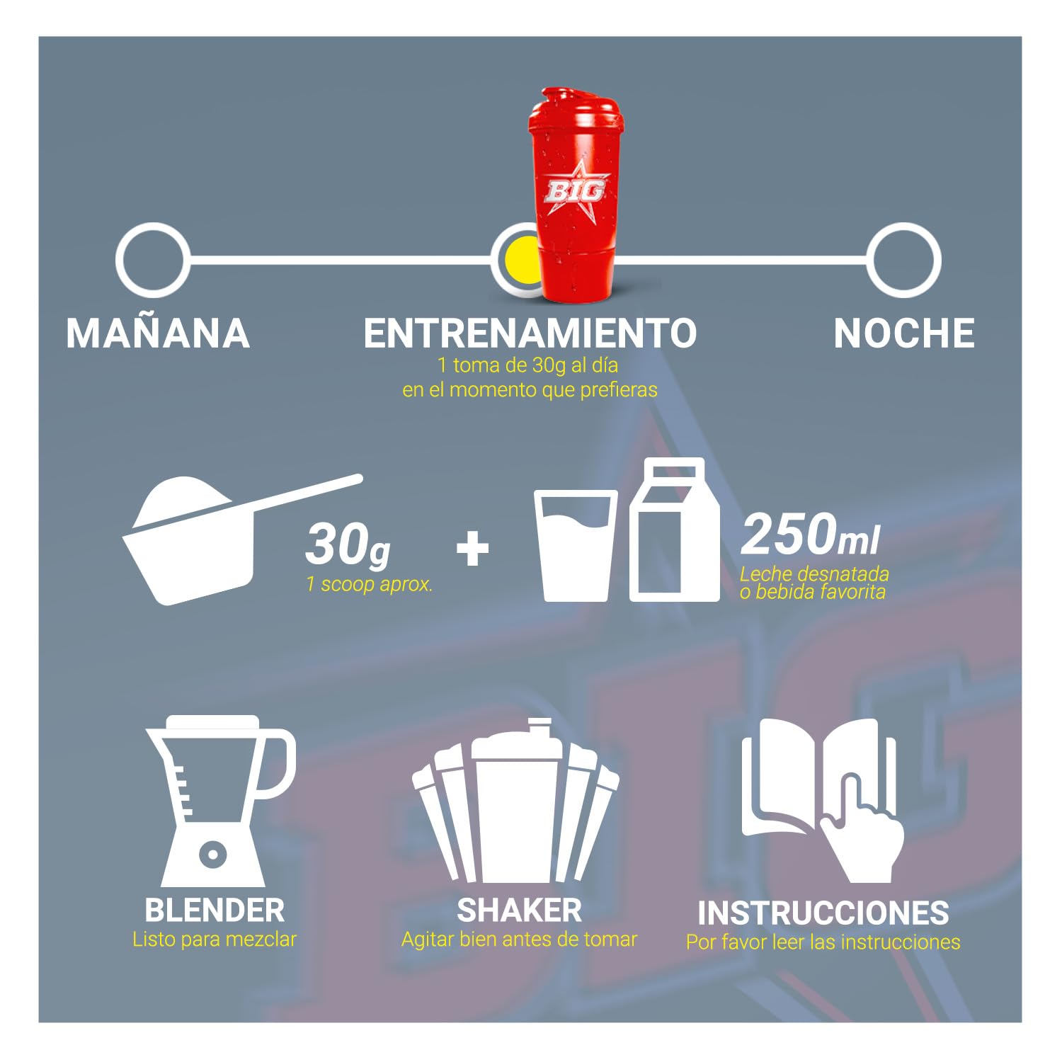 BIG Total Protein Zero Proteína Whey Caseína Colágeno Natillas 900g