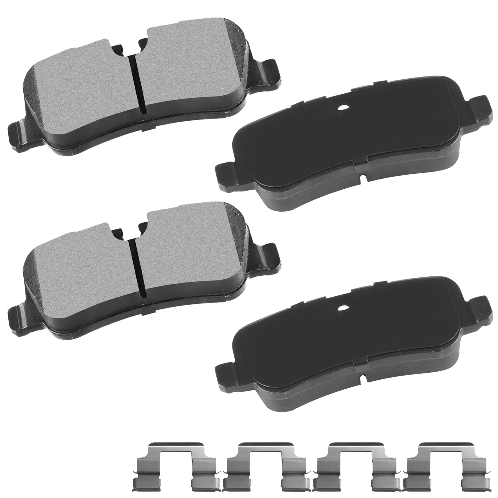 cciyu D1099 Ceramic Rear Brake Pad Set Fit For 2005-2009 For Land Rover LR3,2010-2016 For Land Rover LR4,2006-2008 2010-2012 For Land Rover Range Rover,2006-2013 For Land Rover Range Rover Sport