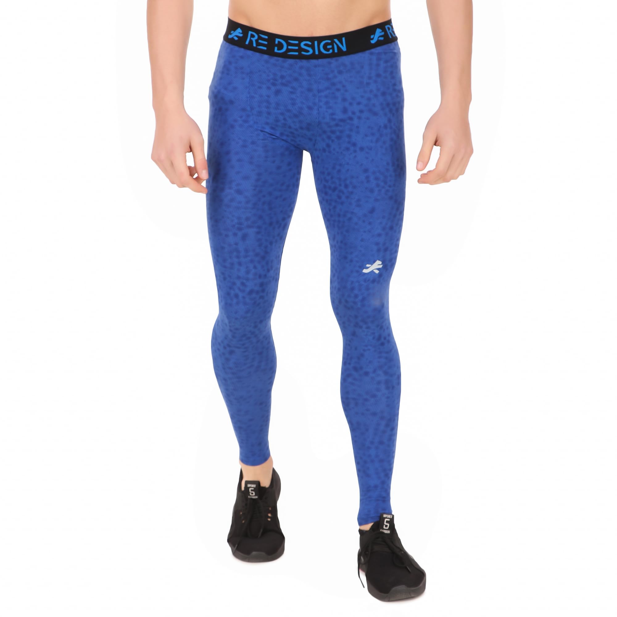 ReDesign Apparels Men's Polyester Compression Pant/Tights/Megging for Gym, Running, Cycling, Yoga & All Sports
