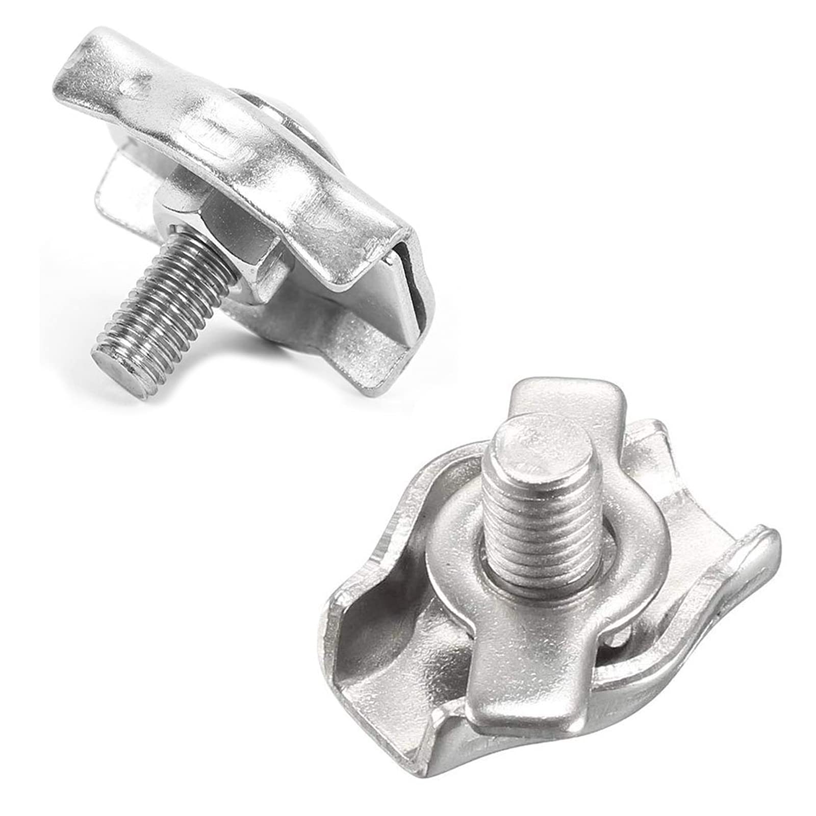 Fermagli Per Cavi Acciaio Inox 304 - Morsetti Per Funi Metalliche, Confezione Da 10 Pezzi