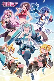 GB eye LTD, Hatsune Miku, Group, Maxi Poster 61x91.5cm, Wood, Various, 65 x 3.5 x 3.5 cm