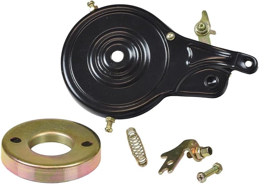 AlveyTech 80 mm Rear Band Drum Brake Assembly - Schwinn Meridian rear brake For Trike, Razor Pocket Mod Rocket, Dirt Bike & Scooter - With Rotor, Spring, and Hardware - Schwinn Meridian Trike Parts