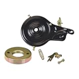 AlveyTech 80 mm Rear Band Drum Brake Assembly - Schwinn Meridian rear brake For Trike, Razor Pocket Mod Rocket, Dirt Bike & Scooter - With Rotor, Spring, and Hardware - Schwinn Meridian Trike Parts