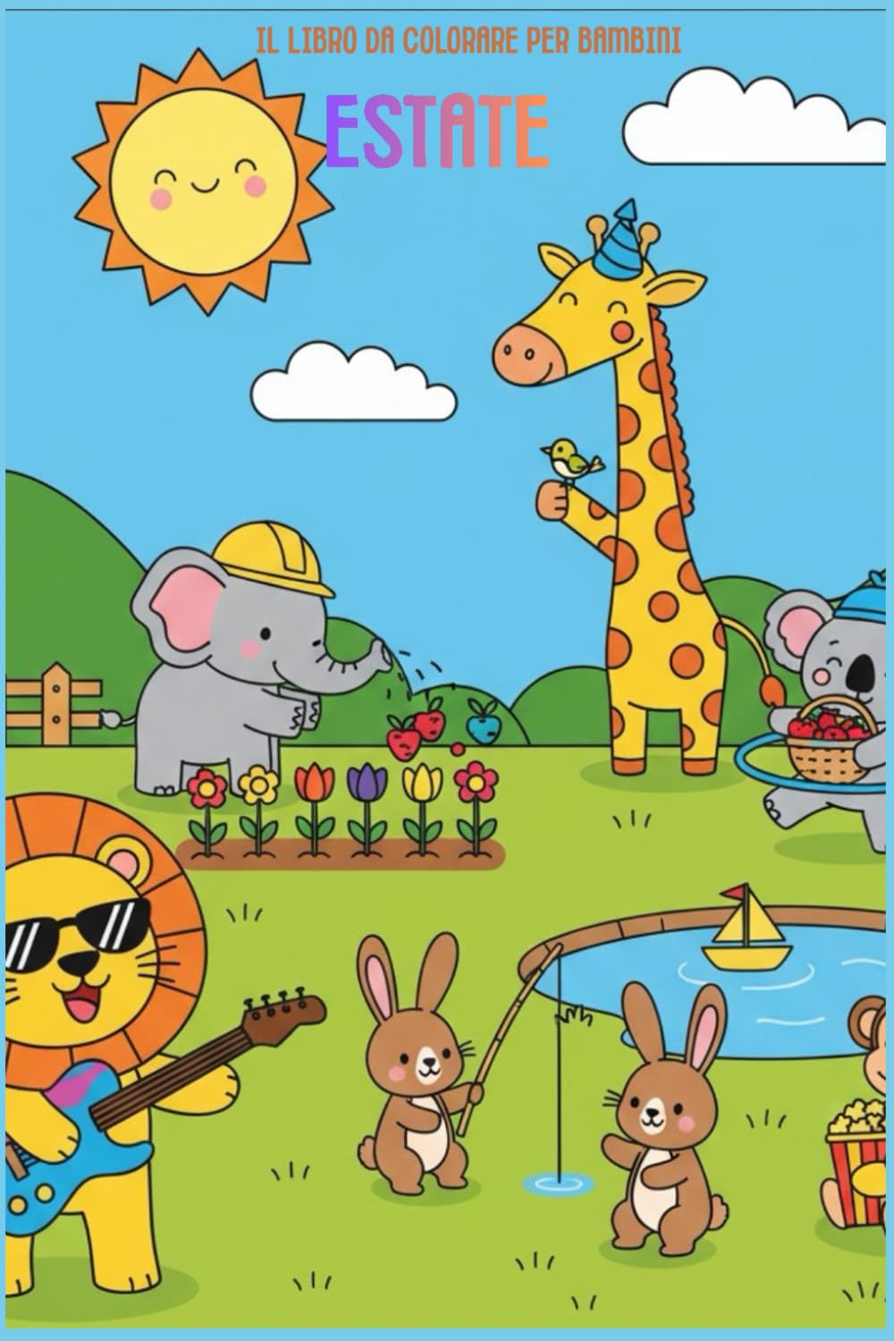 Estate: Il Libro da Colorare per Bambini
