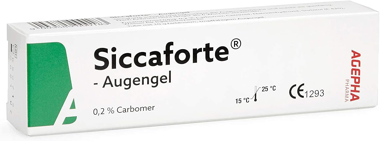 Siccaforte Intensive Dry Eye Gel with Carbomer Smooth, Moisturizing