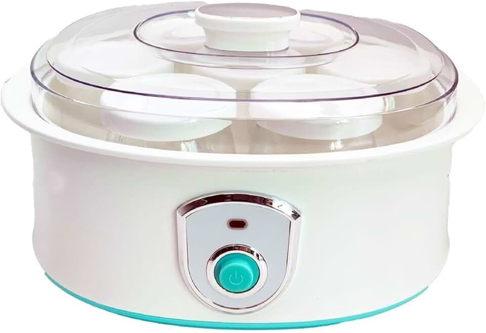Iogurteira Elétrica, Máquina de Fazer com Controle de Tempo, Multifuncional Profissional Faça Você Mesmo com Potes, Máquina de Iogurte para Coz