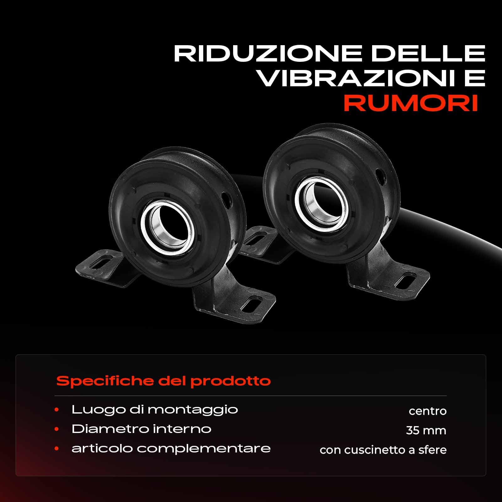 Frankberg 2x Cuscinetti alberi cardanico Cuscinetto centrale albero cardanico Compatibile con Transit Bus FB FC FD FS FZ Transit Tourneo Transit Furgone FA Transit Pianale/Telaio FF FM FN 1510905