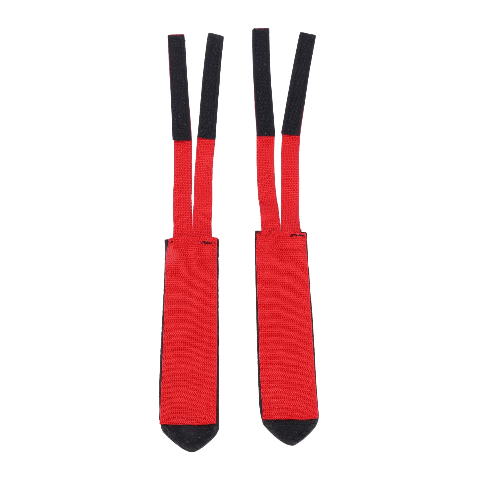 1 Paire De Sangles De Pédale Worien – Nylon Tissé, Réglables, Pour Enfants Et Débutants (rouge)