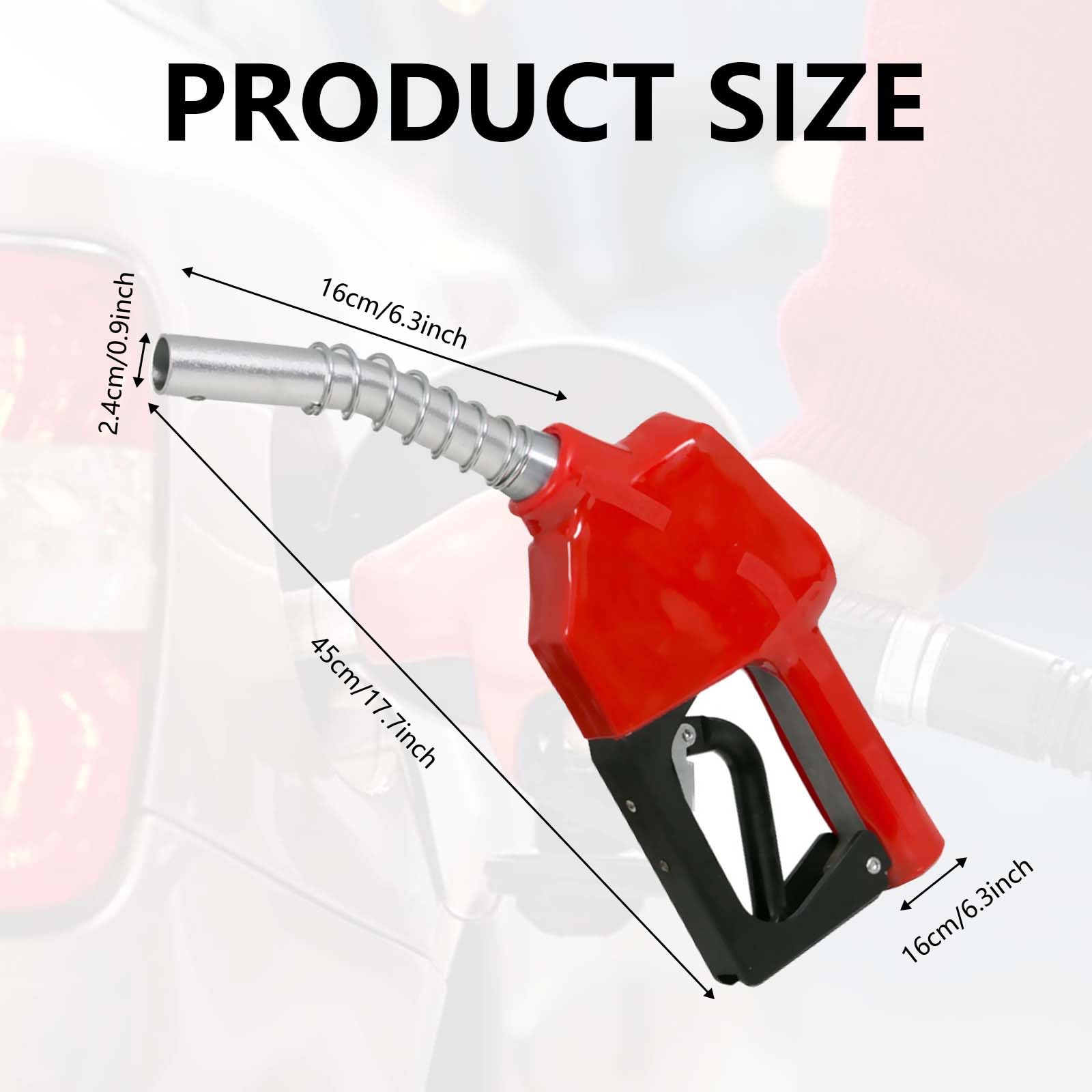 Boquilla Diésel Automática, Boquilla Para Gasóleo Y Diésel Pistola De Combustible Para Coche Boquilla De 3/4" Bomba Automática De Gasóleo Para Calefacción Bomba De Succión De Aceite Dispensador