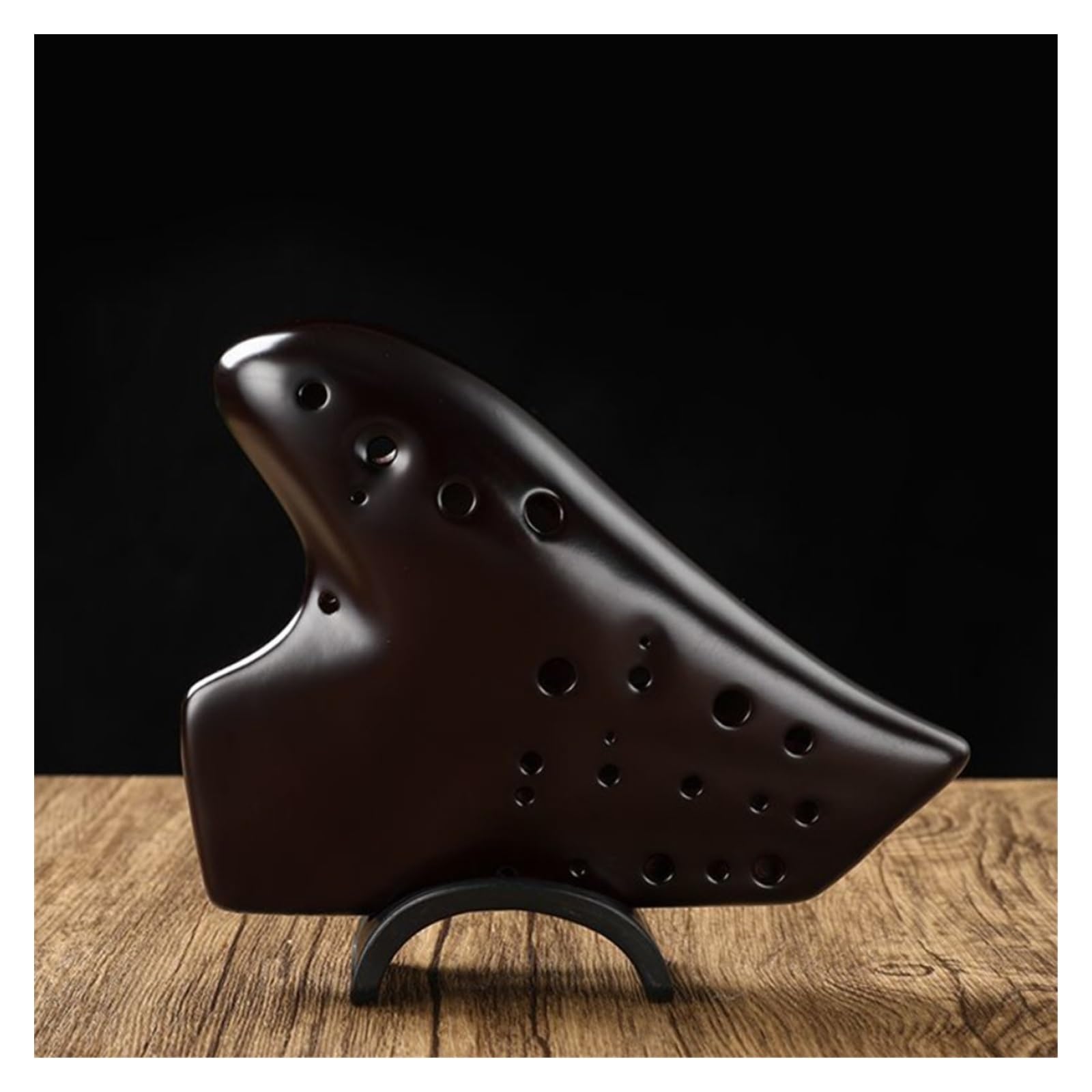 BABYCE Okarina Musikinstrument Triple Ocarina Alto C Key AC Professionelle Musikinstrumentierung Keramik Ocarinas Instrumente Zubehör (Color : B)