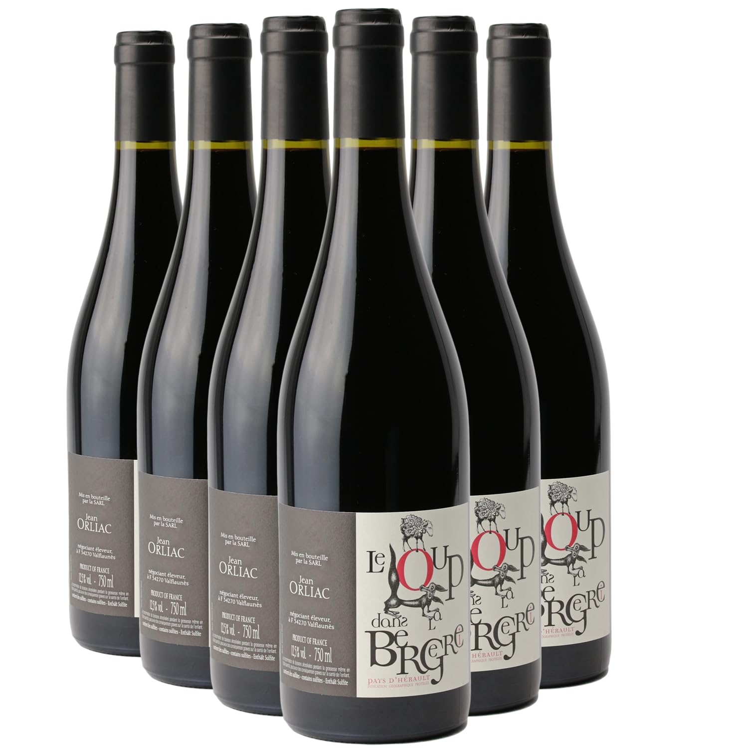 Le Loup dans la Bergerie - Rouge 2025 - Domaine de l'Hortus - Pays d'Hérault - Vin Rouge du Languedoc - Roussillon (6x75cl)