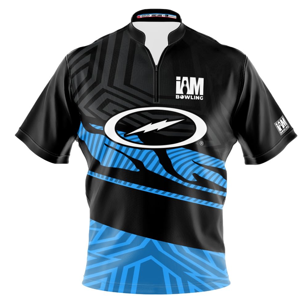 Logo Infusion Dye-Sublimated Bowling Jersey (Sash Collar) - I AM Bowling Fun Design 2012-ST - Storm (Men's M)