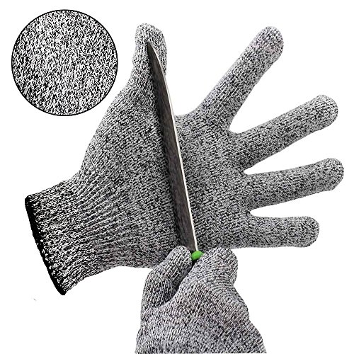 Preisvergleich Produktbild Schnittschutzhandschuhe Kinder küche Hochleistung Schnittschutz Handschuhe Leicht 5 Handschutz Ebene lebensmittelecht schnittfeste Handschuhe (L)