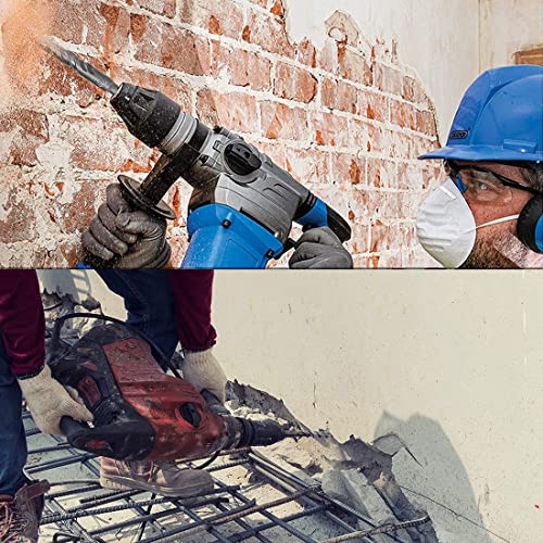 Concrete Sds Plus Rotary Hammer Drill Bit Sets, 5Pcs 13In Tungsten Steel Alloy Masonry Double Flute Drill Bits Hole Opening Tool For Brick, Cement, 3/8X13In, 1/2X13In, 5/8X13In, 7/10X13In, 7/8X13In #TOP5
