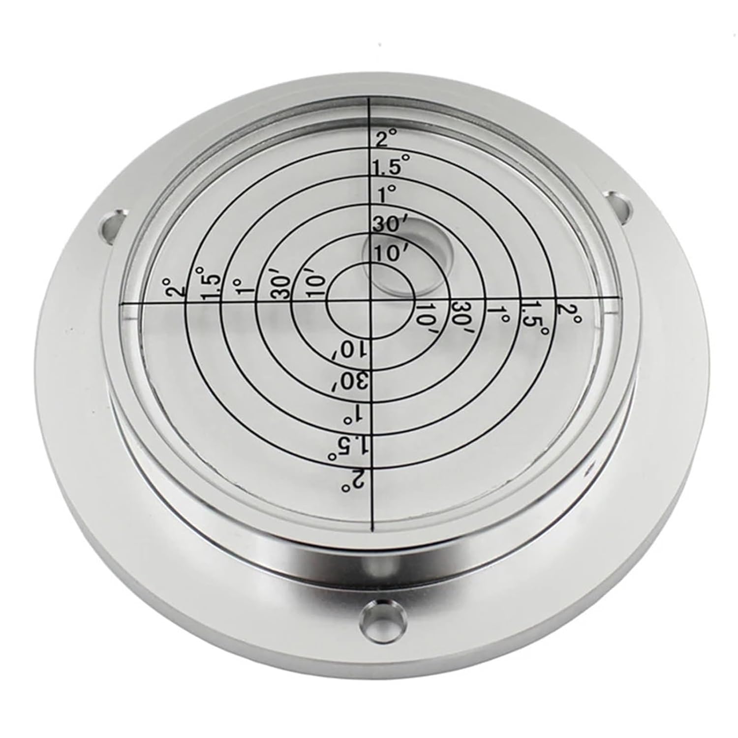 High Precision Metal Disc Level Crane Level Bubble Size 80x62x15mm White Color(Green)