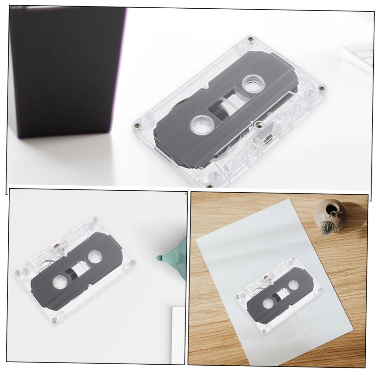 OSALADI 8pcs Blank Audio Cassette Tapes for DIY Handcrafts Wall Decor Recording Quality Material for Creative Projects and Festive Decorations