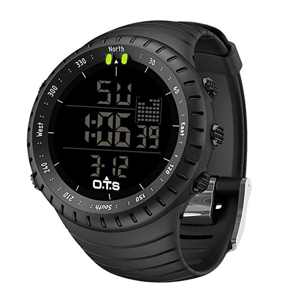Men's Digital Sports Watch Waterproof Tactical Watch with LED Backlight Watch for Men