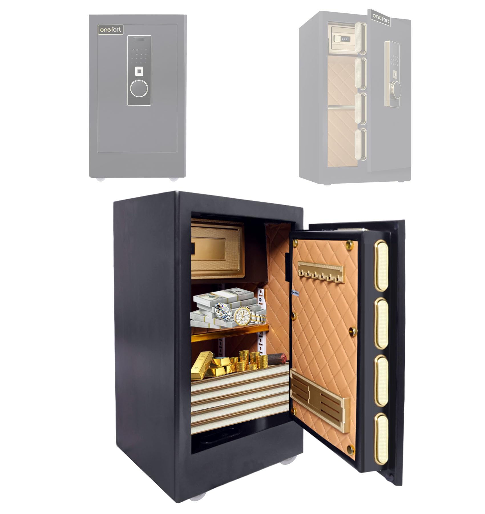 Amazon.co.jp: 金庫超大型 103L 指紋認証 家庭用 4種類解錠 家庭用人気