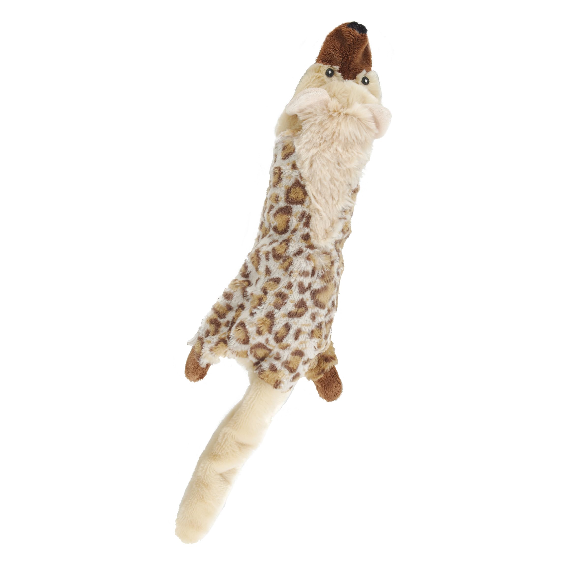 SPOT Skinneeez Big Bite Jackal, Stuffingless Dog Toy with Squeaker and Crunch Bottle, for Moderate Chewers, 18in Interactive Chew Toy