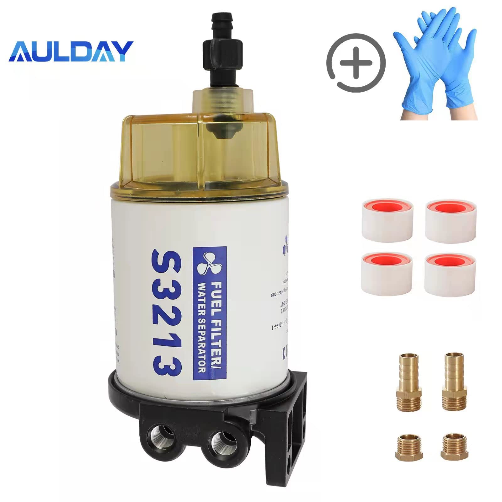 S3213 Fuel Filter Marine Fuel Water Separator Assembly With Clear ...