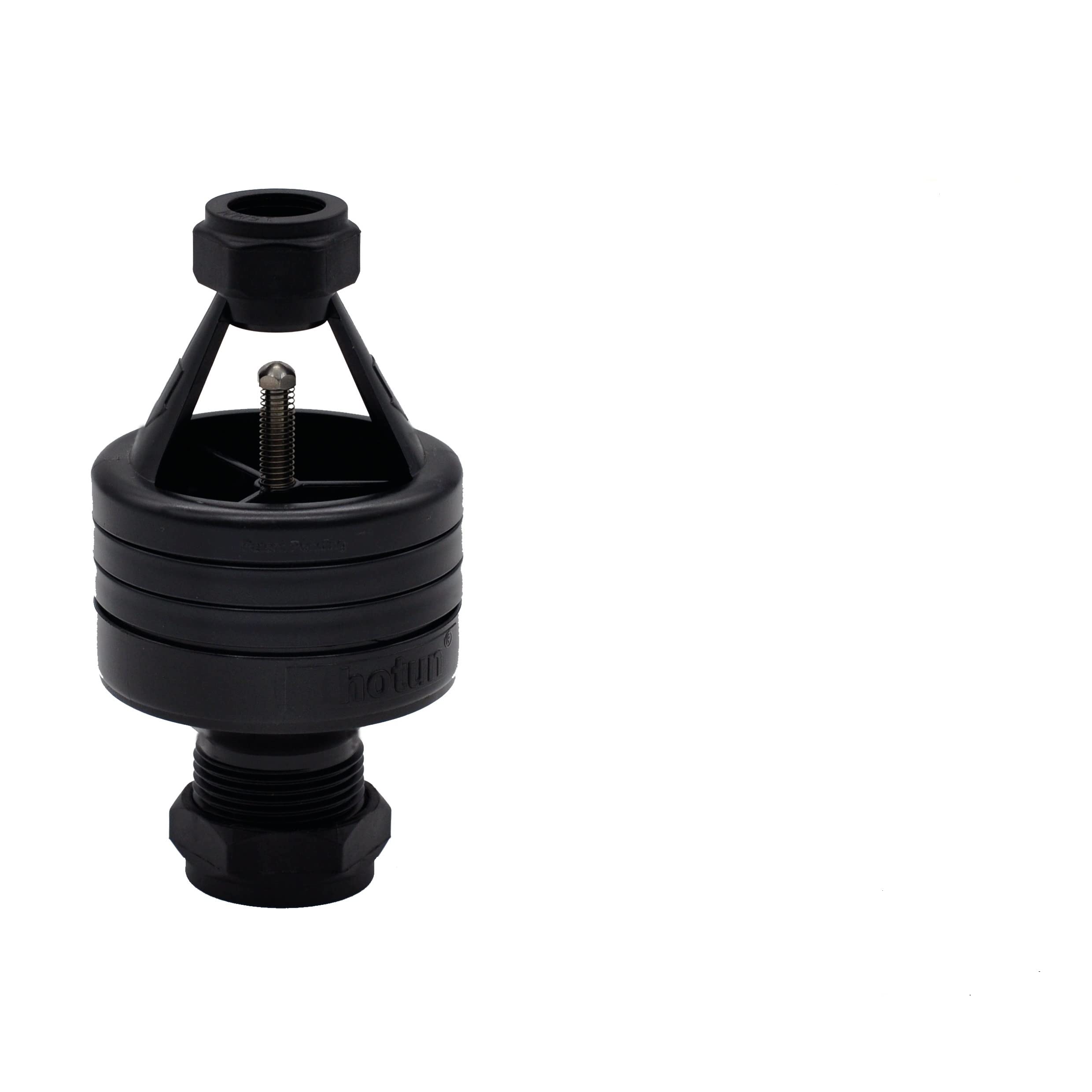 Hotun Dry Trap Tundish for Small Unvented Water Heaters Black 15 x 22mm