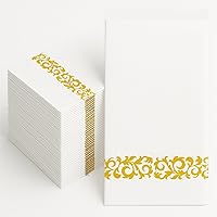 Vista 7 de 100 Piezas Toallas de Mano Desechables, Servilletas de Papel Vintage con Diseño Floral de Pájaro de Acuarela, Servilletas de Invitados con Flores