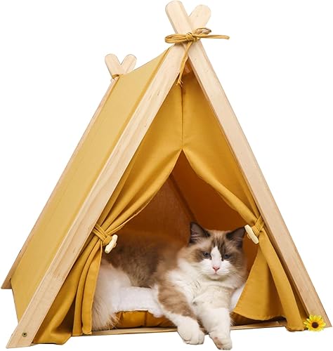 Tiendas pequeñas y medianas para mascotas, casas de gatosperros, con alfombras para mascotas, fáciles de desmontar y limpiar