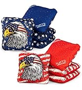 Play Platoon Competition Series Cornhole Bags Set of 8 Regulation Professional Weight Double Side...