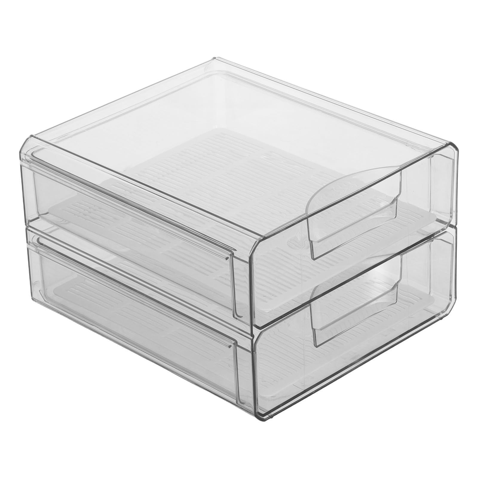 Transparent, Boîte de Conservation des Aliments à Deux Niveaux Acrylique