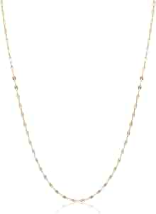 Amazon | [エクセディア] 18金(K18) フラワーチェーンネックレス 50cm