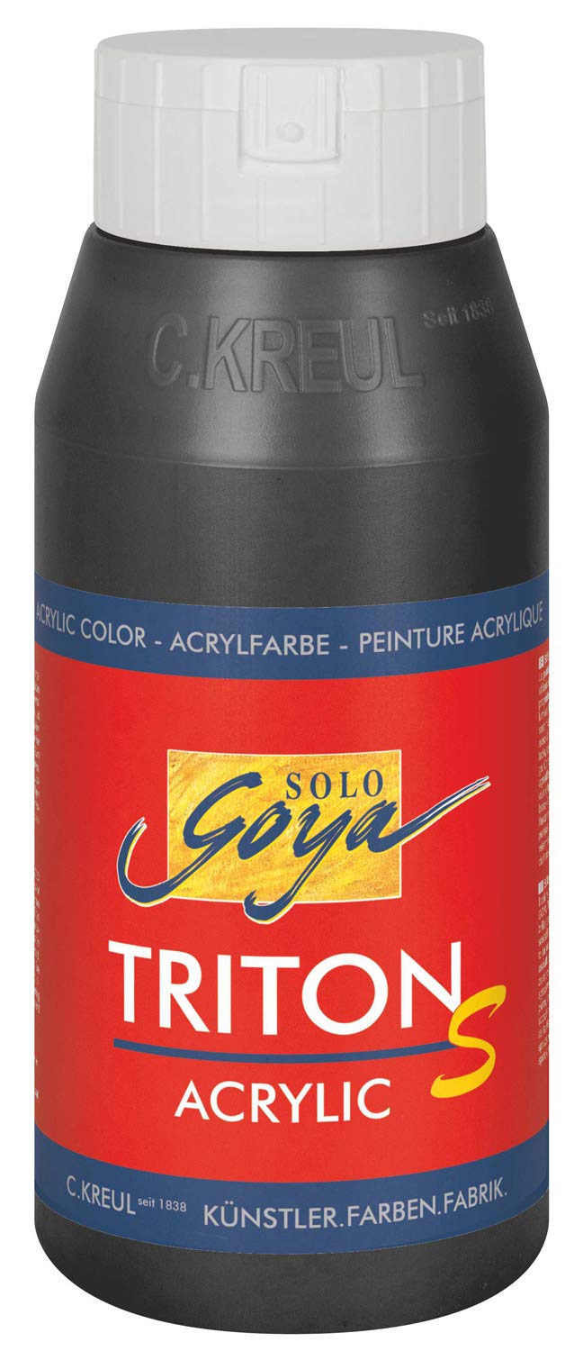 Solo Goya 17312 €“ Triton S Acrylic Basic 750 ml shine effect, Black
