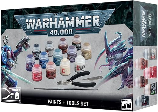 Games Workshop Warhammer 40K: Paints & Tools Set, White