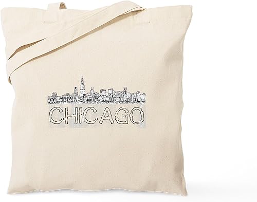 CafePress Chicago Outline 4 Tote Bag Canvas Tote