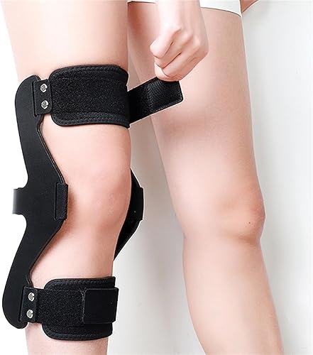 Miniatura 5 de Soporte de hiperextensión de rodilla, soporte de rodilla ajustable, protector inmovilizador de ortesis para aliviar el dolor en las articulaciones,