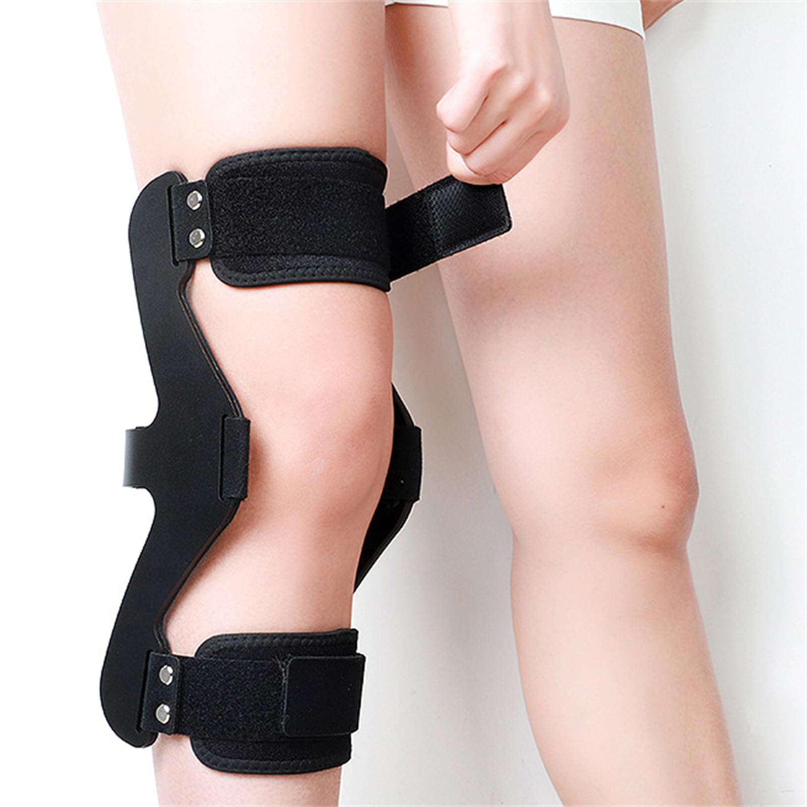Zeetan Aparato Ortopédico De Hiperextensión De Rodilla, Soporte De Rodilla Ajustable, Ortesis, Protector Inmovilizador Para El Alivio Del Dolor Articular,Right,M