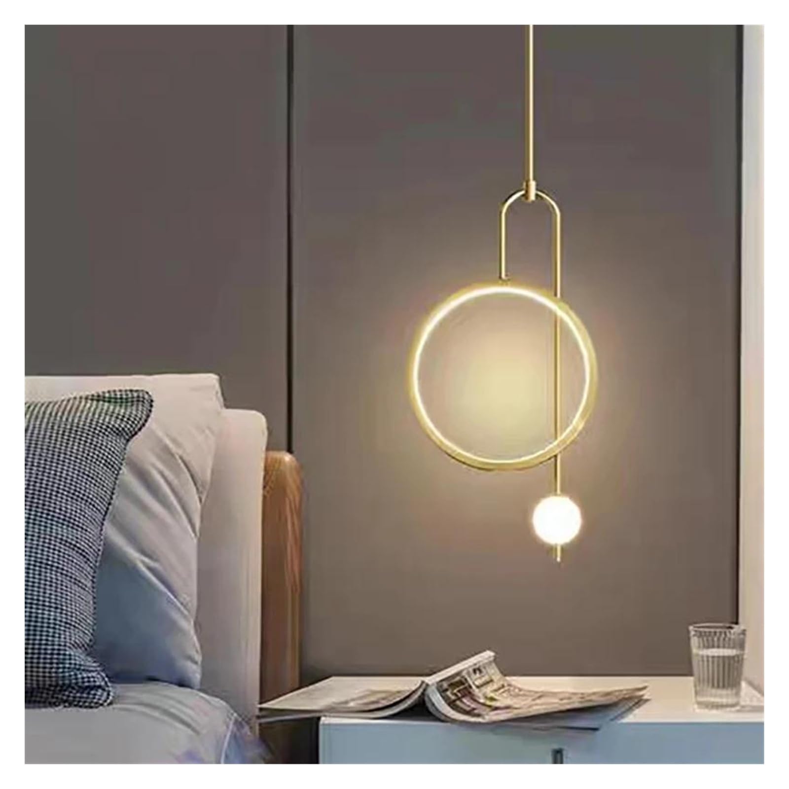 Lustre LED moderne suspension nordique pour bureau et maison