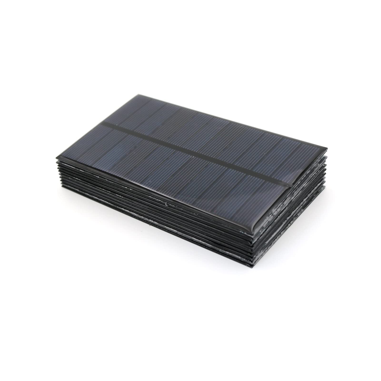 Panel Solar, 1 0pcs 5V 1.5W 13 Panel solar epoxi de 3 mm*76 mm Bricolaje for cargadores de teléfonos celulares de batería, módulo de silicio monocristalino for acampar