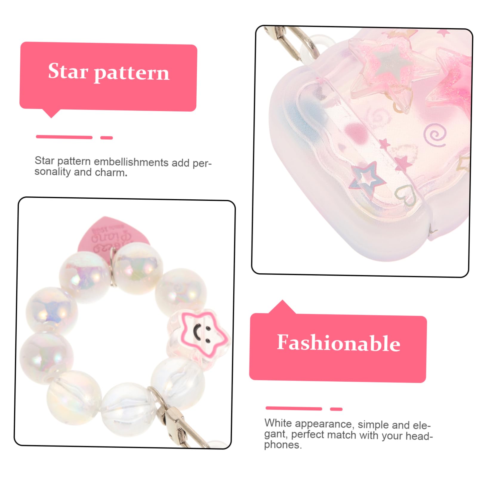 VILLCASE 4 Piezas Estuche Protector Auriculares Mujer Su Floral Talón Fundas para Auriculares Caso Brotes II Cubrir Funda Protectora De Estuche Portátil para TPU