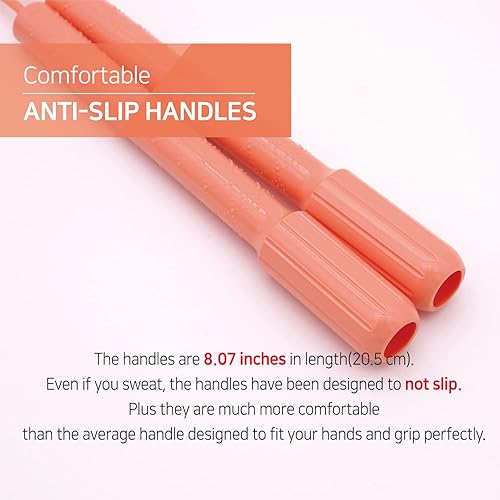 Miniatura 7 de Cuerda de saltar para hombres y mujeres, cuerda de saltar de ejercicio de velocidad para entrenamiento de fitness, entrenamiento para todas las