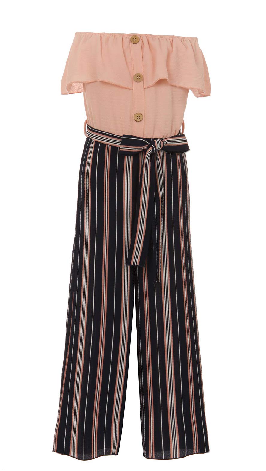 iGirlDress Girls Wide Leg Off Shoulder Elegant High Waist Rompers Palazzo Pants Trousers Jumpsuits USA 4-14