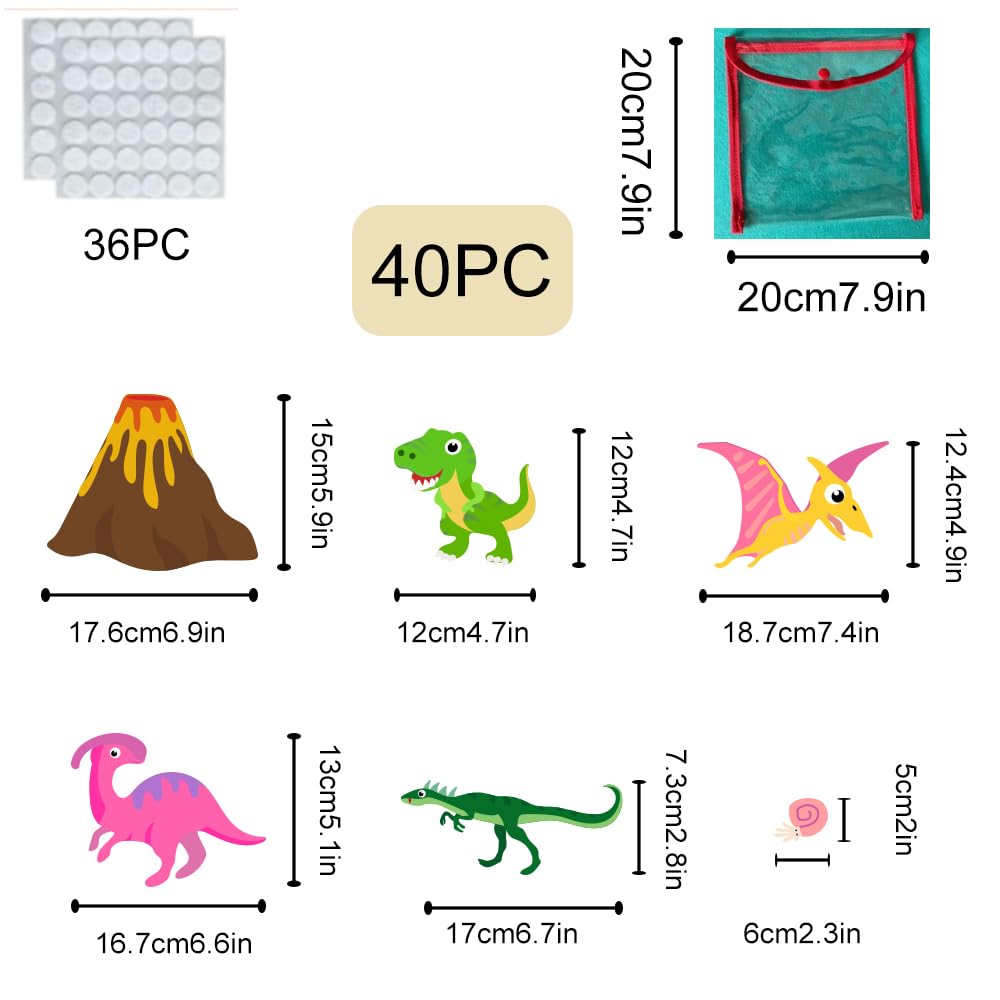 Arrocent Juego De 32 Piezas De Tablero De Fieltro De Animales Para Ninos Pequenos Zoologico De Fieltro Animales De La Selva Juguetes