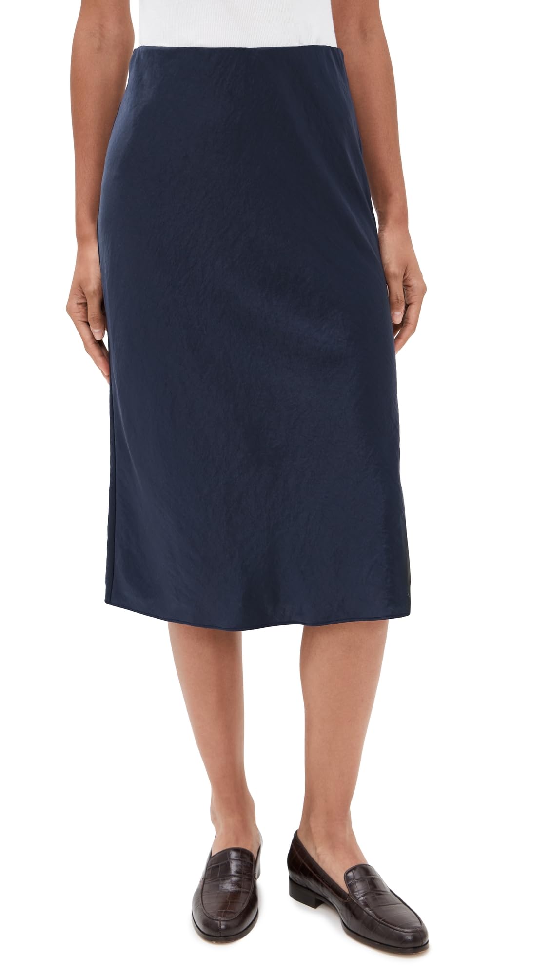 Madewell womens Howard Midi Skirt - Drapey Satin