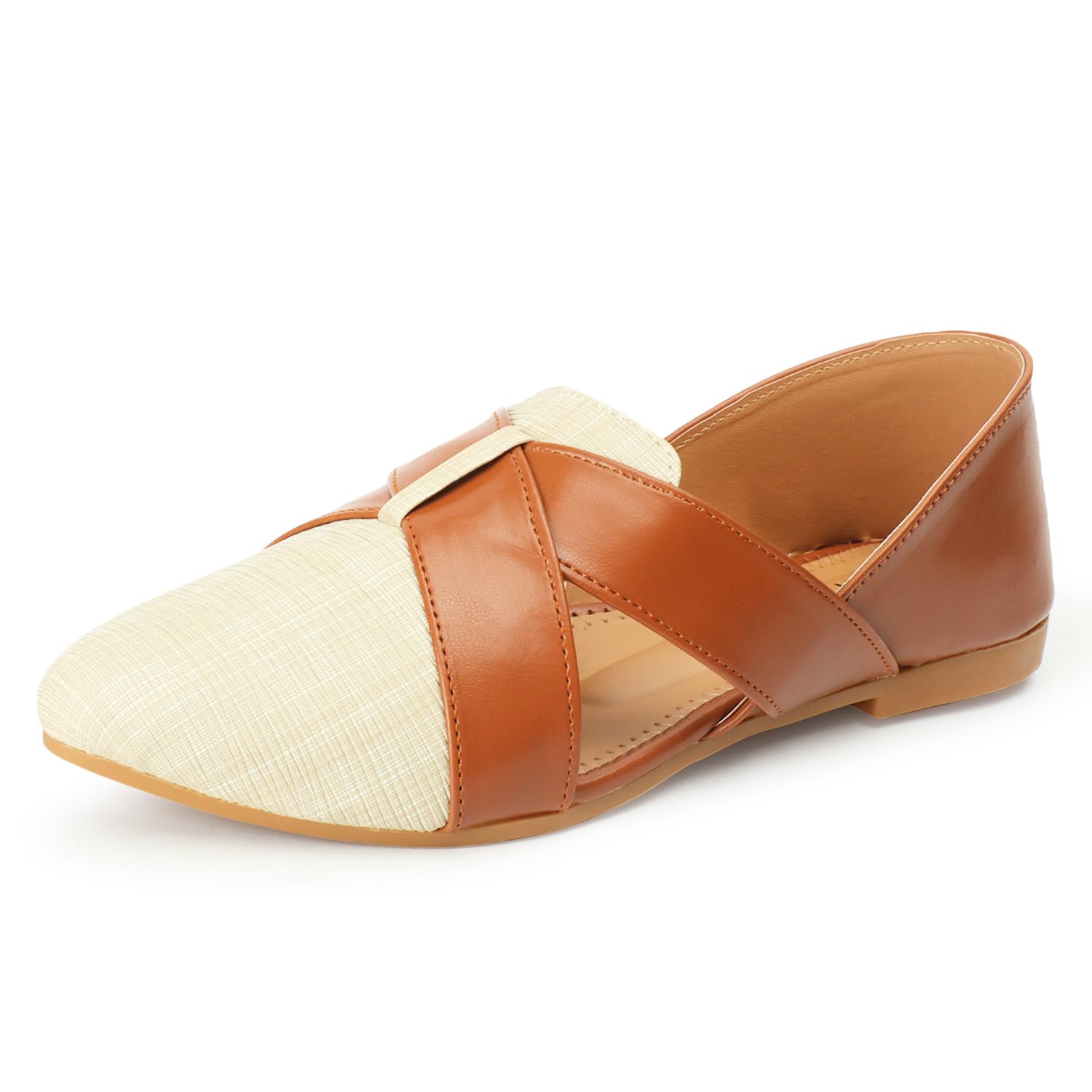 Denill Casual Stylish Comfortable Flat Bellies Shoes for Women and Grils (Tan) UK-3 (B0CTTRZFH9) Amazon Price History, Amazon Price Tracker